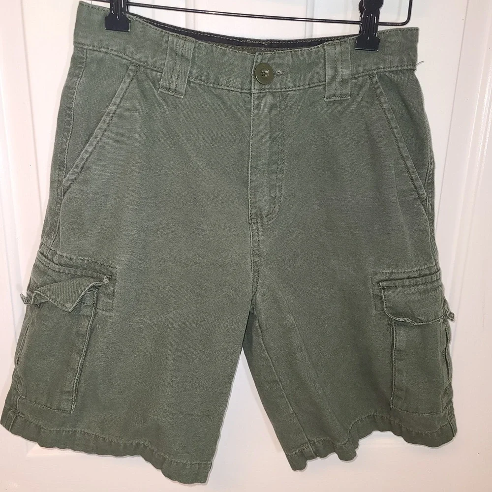 Boy Scouts Of America Boy Cargo Shorts Olive Green Uniform Official Youth 14